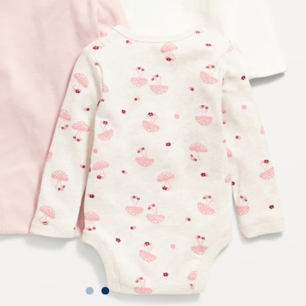 Old Navy Unisex 5-Pack Long-Sleeve Bodysuit for Baby, Multi, 18-24 Mos., NWT - Picture 2 of 7
